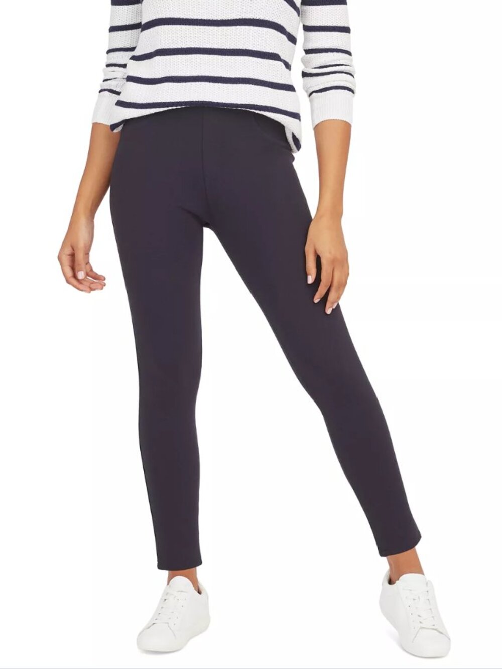 NWT SPANX The Perfect Pant 20202R Port Navy Size L